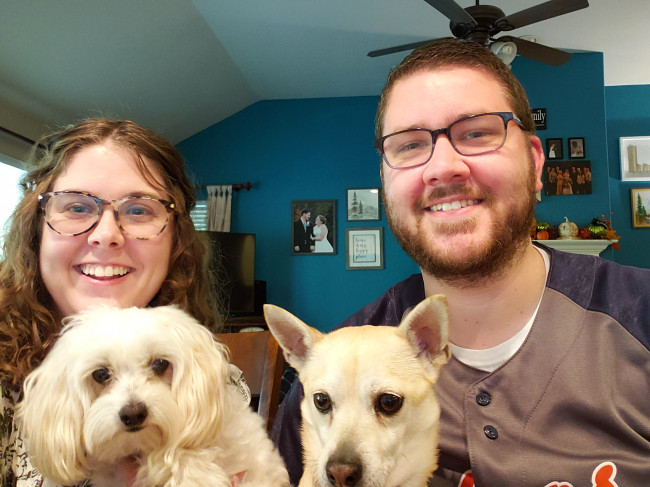 Sometimes you just need a picture with the dogs!
