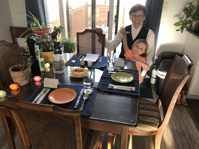 We love to having special meals together!