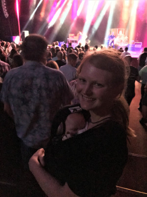 We love going to concerts and hearing live music, especially since Brad works in the music industry. We haven't let parenthood hold us back! ;-)