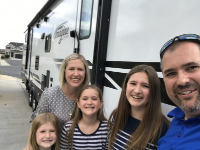One of our favorite things to do is travel together as a family. Having the RV makes camping a lot more doable!
