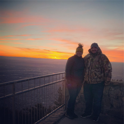 We love traveling! This was in New Mexico last year.