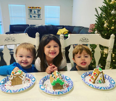 We LOVE being Hunter and Nema to our babies! This was Christmas 2020. We have since added 3 more new babies to the group that call us Hunter and Nema.