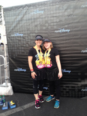 We love to run! Liv and Angie complete a race together at Disney every year. Angie completes several races a year individually.