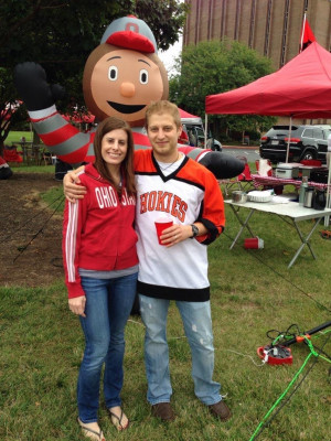 We (mostly Anna) love cheering on the Ohio State Buckeyes!