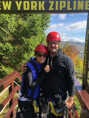 We love adventurous things, like Zip Lining!