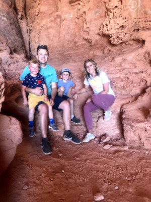 We love to be outside exploring, hiking, and working in the yard.